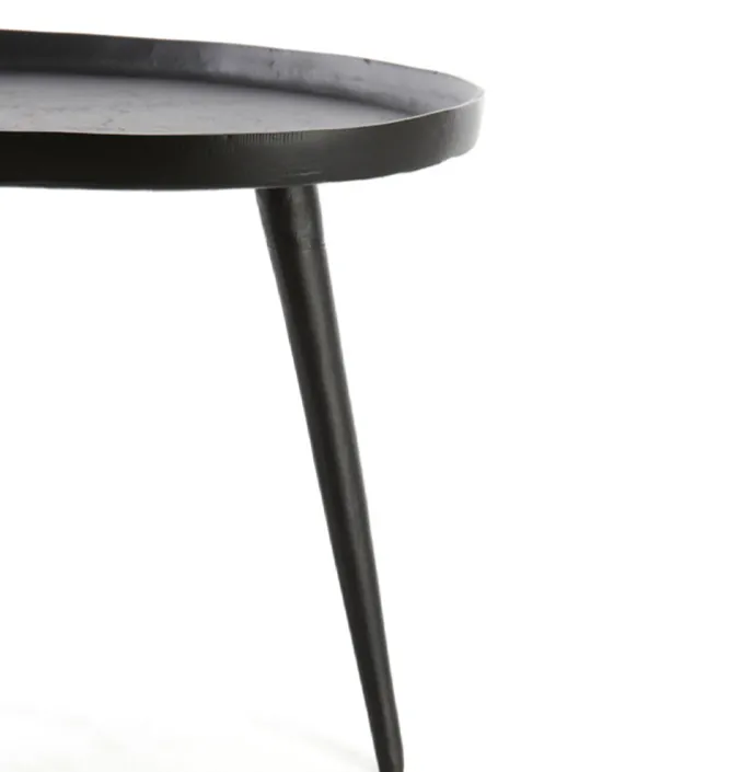 Bijzettafel Loreto zwart