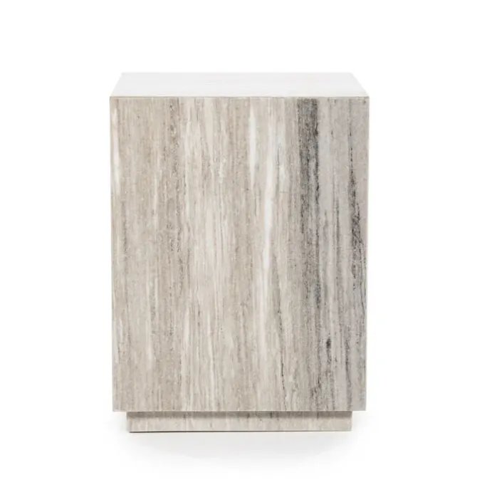 Bijzettafel Vince marmer zand