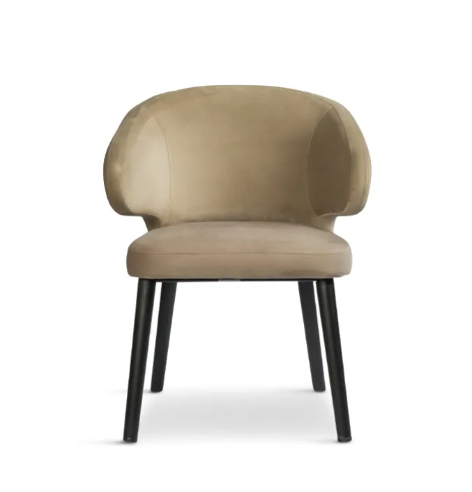 Eetkamerstoel Indigo khaki velvet