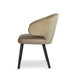 Eetkamerstoel Indigo khaki velvet