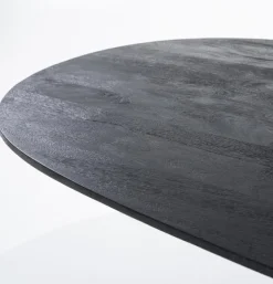Eettafel Aurora Zwart Ovaal