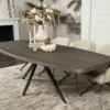 Eettafel Montpellier spinpoot bruin