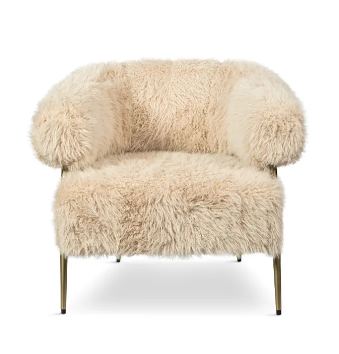 Fauteuil Fuzzy Crème