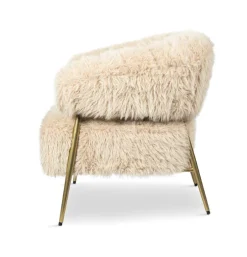 Fauteuil Fuzzy Crème