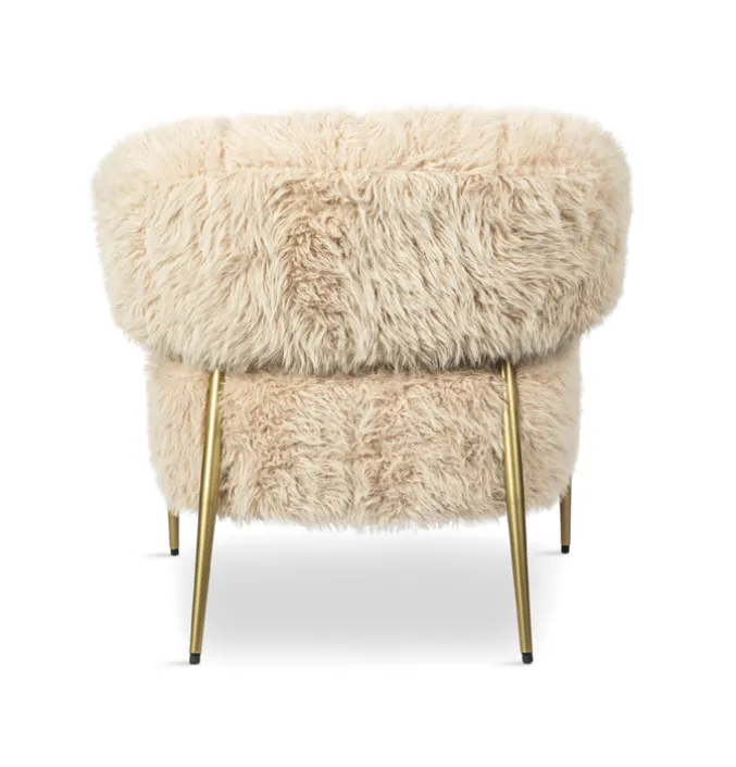 Fauteuil Fuzzy Crème