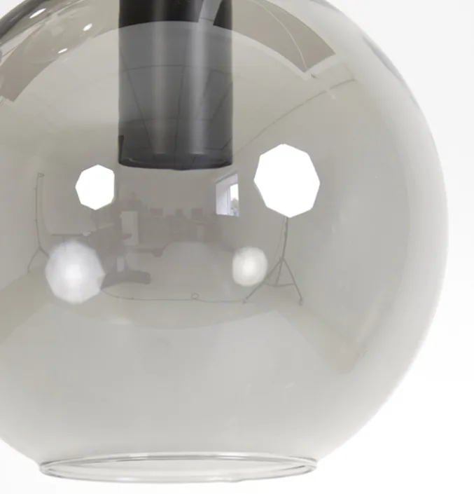 Hanglamp Sulmona Zwart Smoke