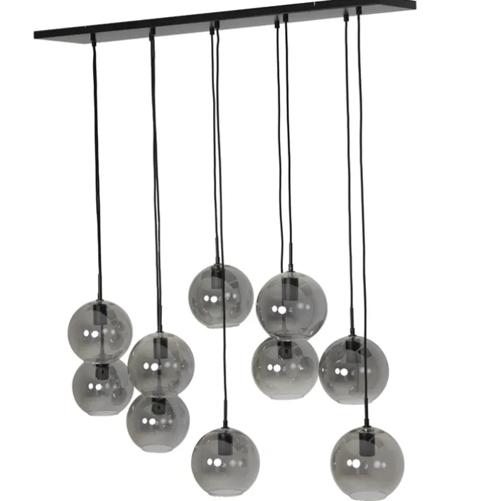 Hanglamp Sulmona Zwart Smoke