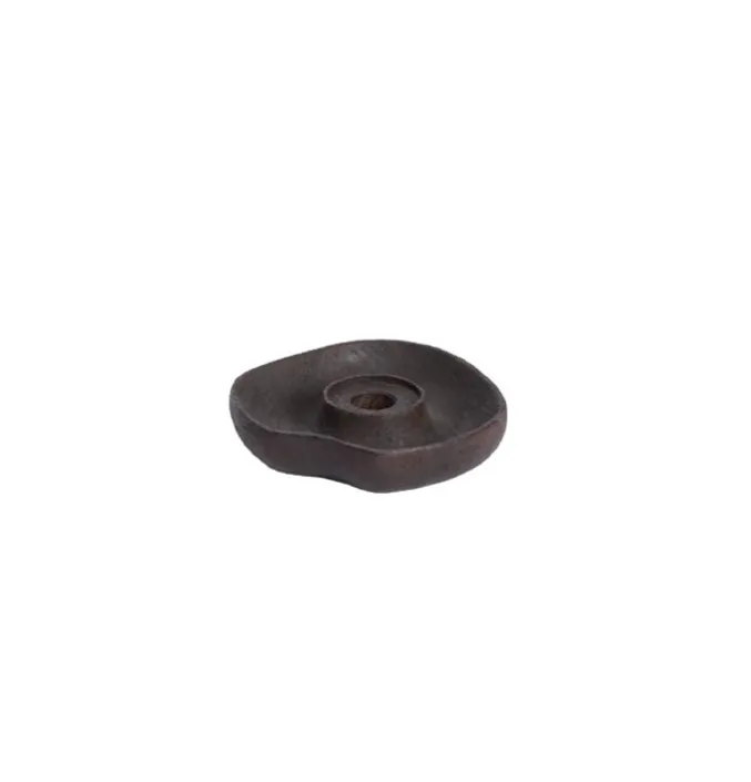 Kandelaar Lagoa hout mat donkerbruin