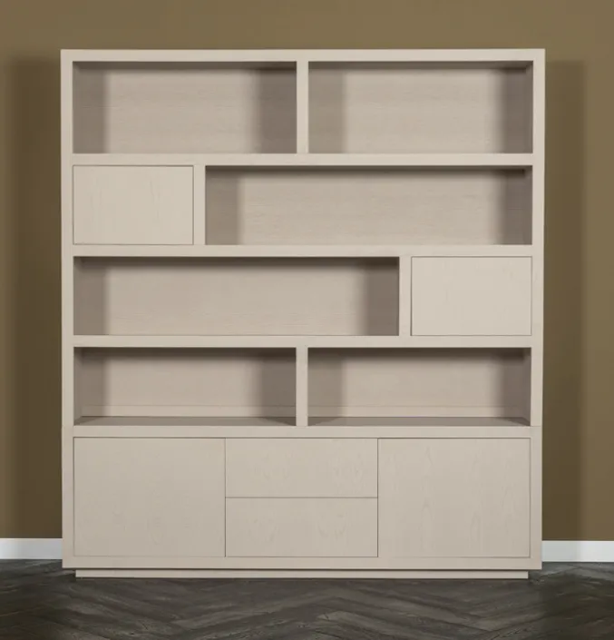 Kast Hermani hout taupe