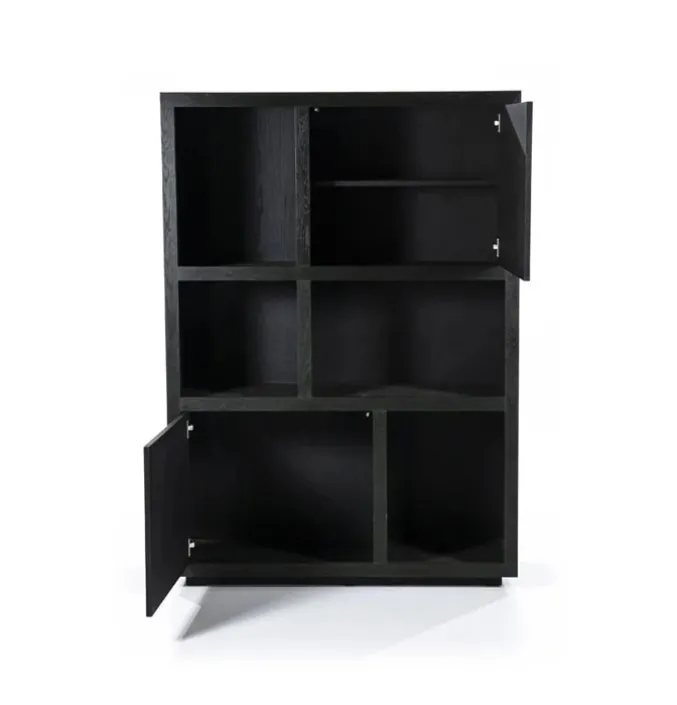 Kast Hermani zwart 2 deuren