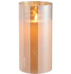 LEDLAMP BLINKEND GLAS GOUD