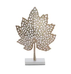 Ornament Leaf Goud Marmer