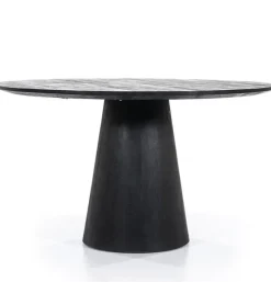 Ronde Eettafel Aurora Mangohout Zwart