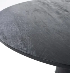 Ronde Eettafel Aurora Mangohout Zwart