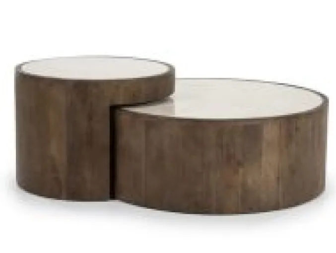 Salontafel set Hazel bruin