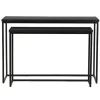 Sidetable set Brescia Zwart