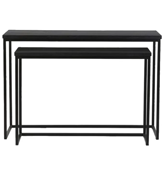 Sidetable set Brescia Zwart