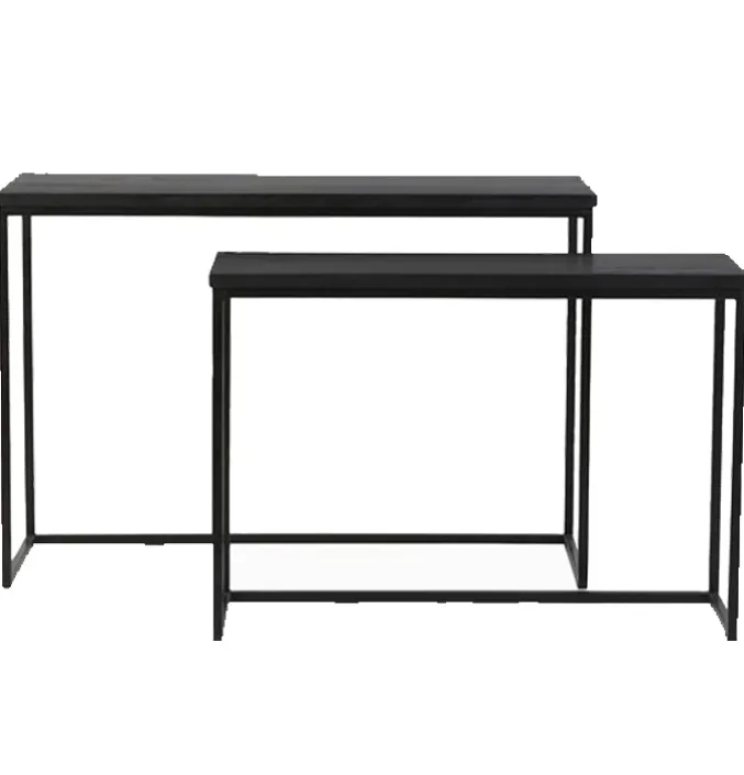 Sidetable set Brescia Zwart