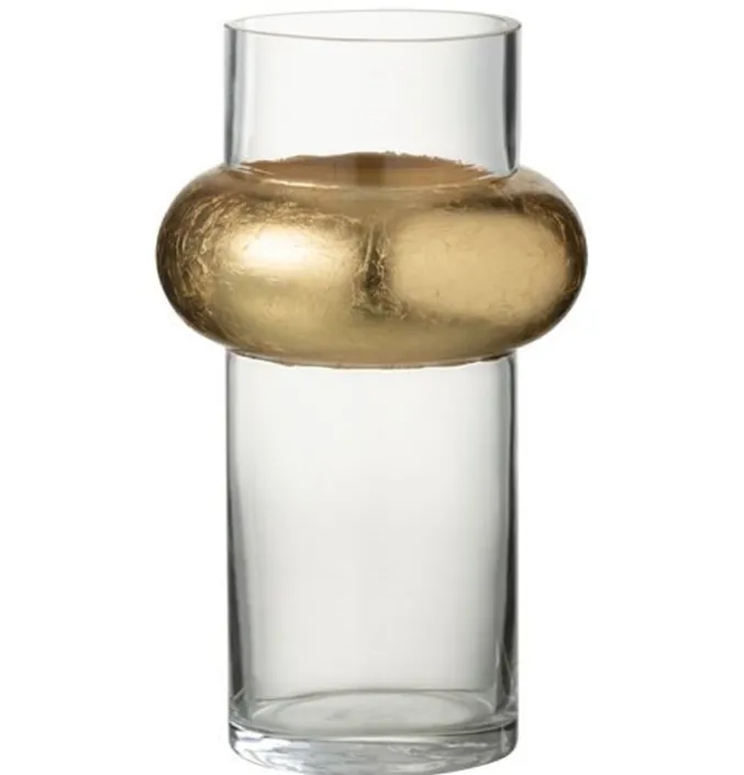Vaas cilinder goud hoog