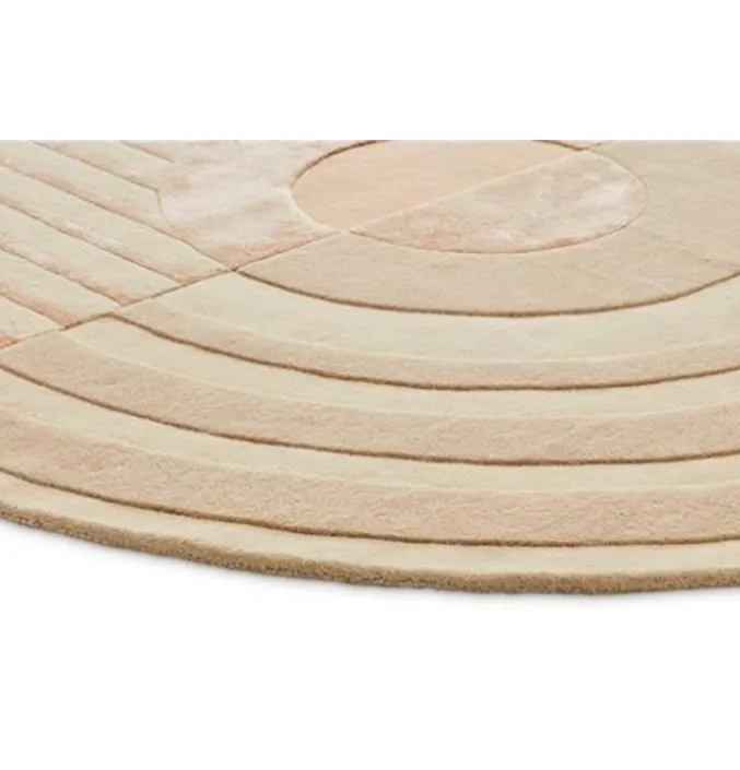 Vloerkleed Fano Girare white-beige