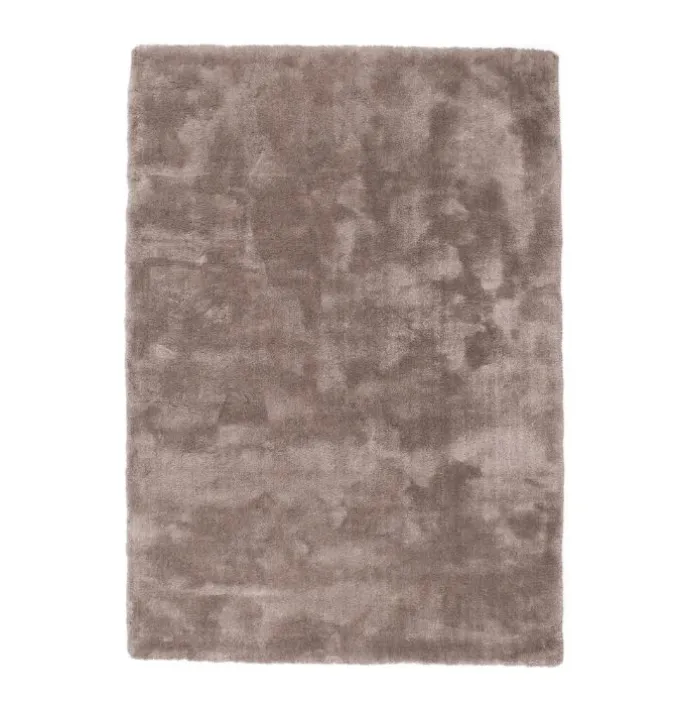 Vloerkleed velvet touch taupe