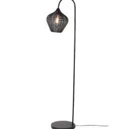Vloerlamp Aversa zwart