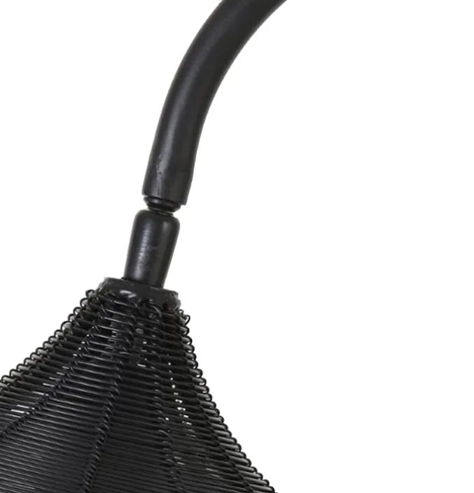 Vloerlamp Aversa zwart