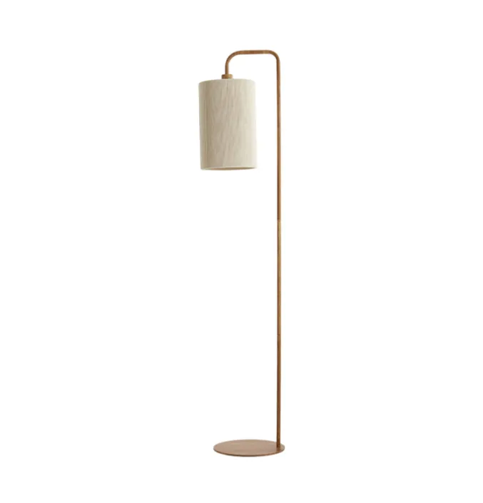 Vloerlamp Donio bruin beige