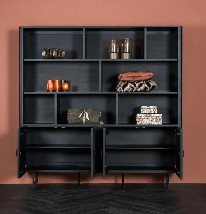 Wandkast Risor zwart