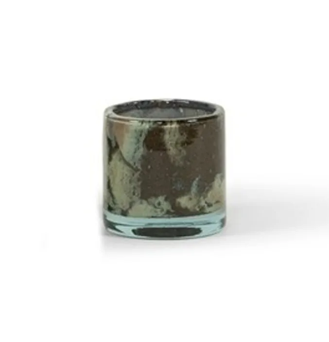 Waxinelichthouder camouflage bruin